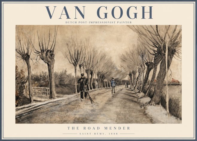 Van Gogh The Road Mender I No2 - Affiche