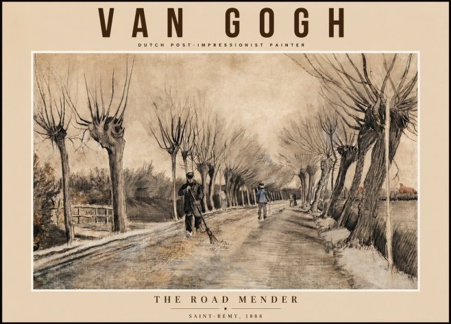 Van Gogh The Road Mender I No3 - Affiche