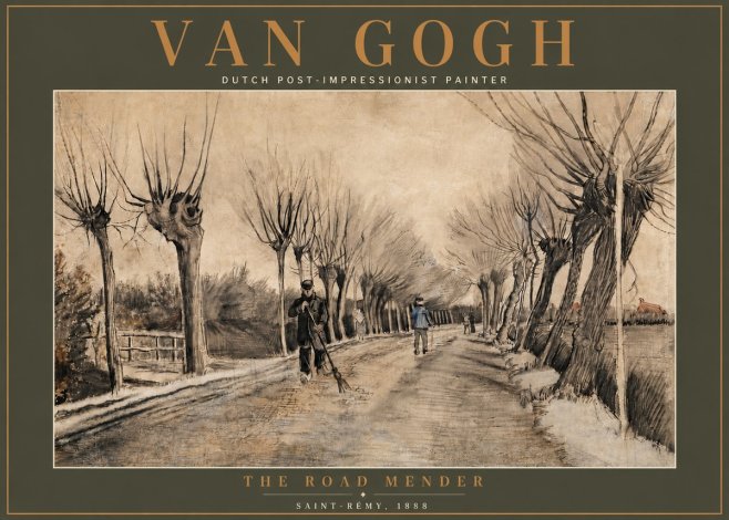Van Gogh The Road Mender I No5 - Affiche