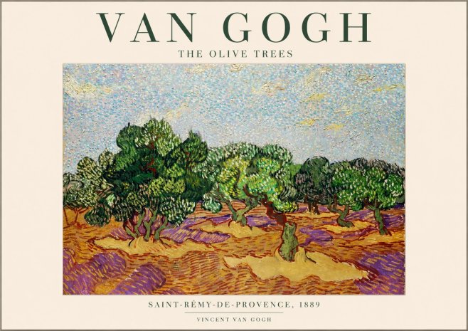 Van Gogh The Olive Trees No1 - Affiche