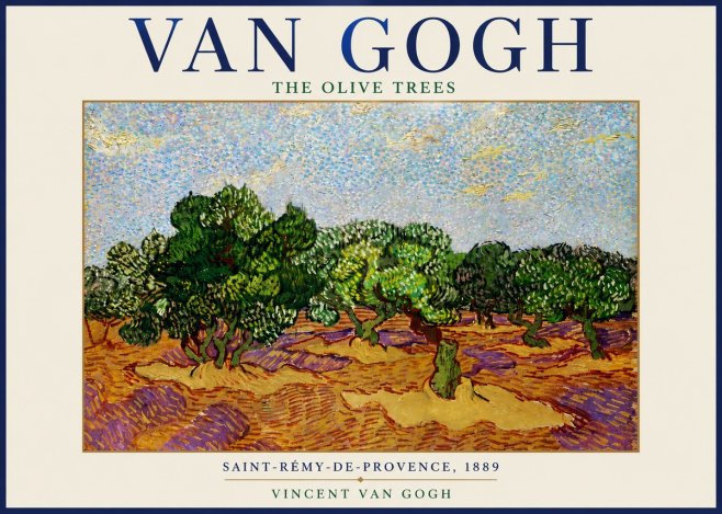 Van Gogh The Olive Trees No6 - Affiche