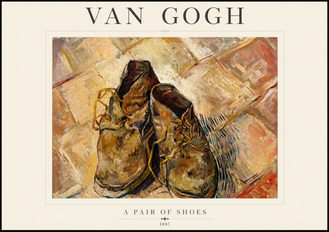 Van Gogh A Pair of Shoes No1 - Affiche