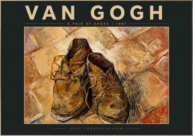 Van Gogh A Pair of Shoes No5 - Affiche