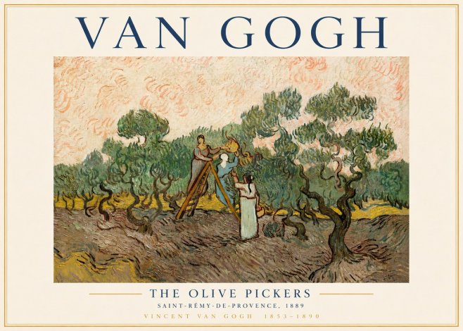 Van Gogh The Olive Pickers I No3 - Affiche