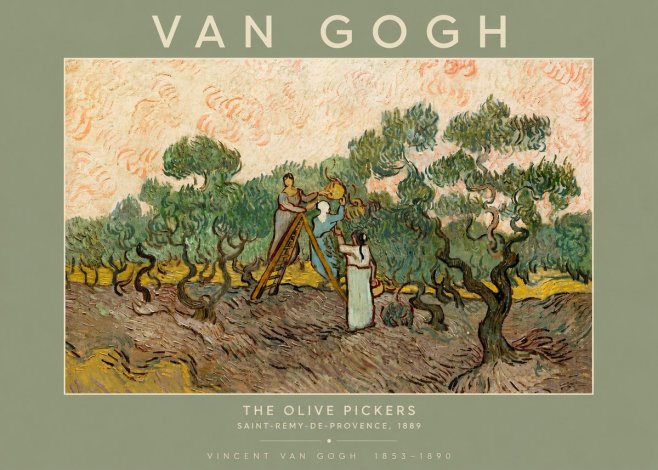 Van Gogh The Olive Pickers I No4 - Affiche