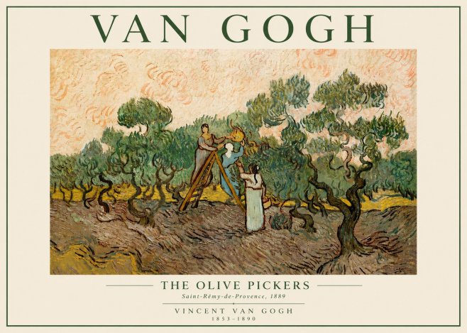 Van Gogh The Olive Pickers I No5 - Affiche