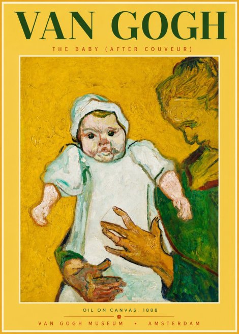 Van Gogh The Baby (After Couveur) No2 - Affiche