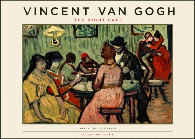Van Gogh The Night Café I No3 - Affiche