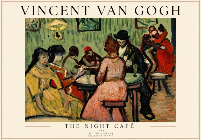 Van Gogh The Night Café I No6 - Affiche
