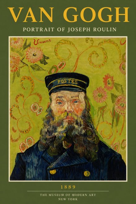 Van Gogh Portrait of Joseph Roulin II No2 - Affiche