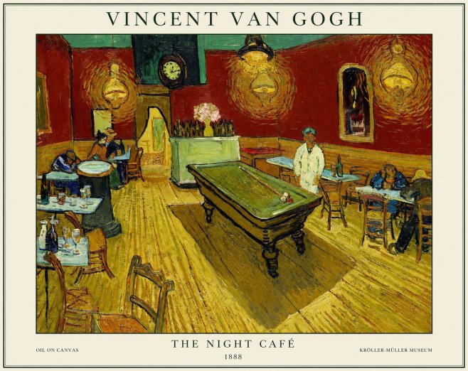 Van Gogh The Night Café II No1 - Affiche