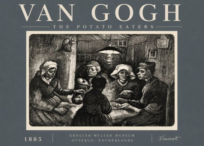 Van Gogh The Potato Eaters I No6 - Affiche