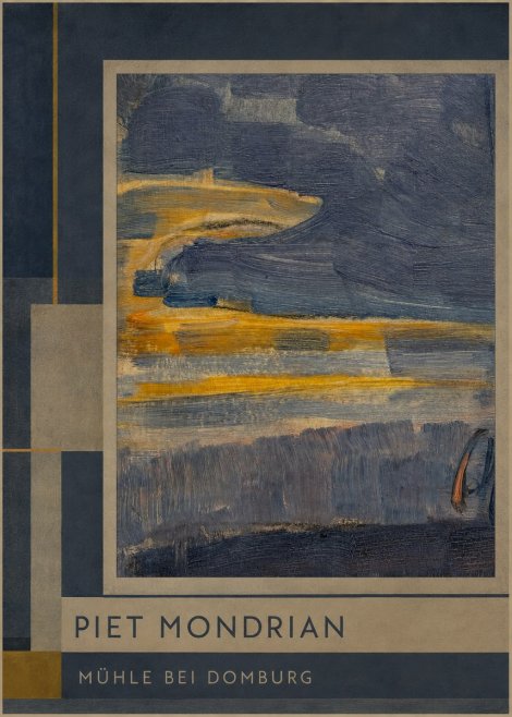 Piet Mondrian Mühle Bei Domburg No2 - Affiche