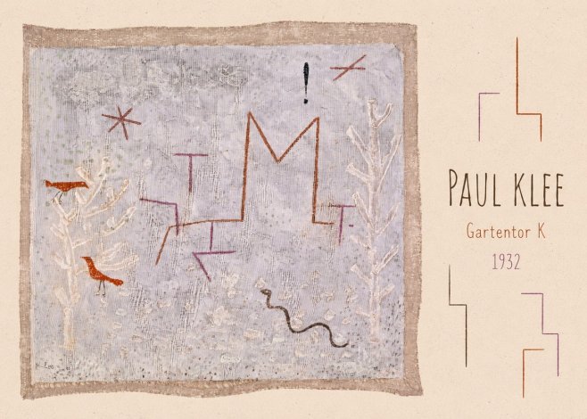 Paul Klee Gartentor K No3 - Affiche