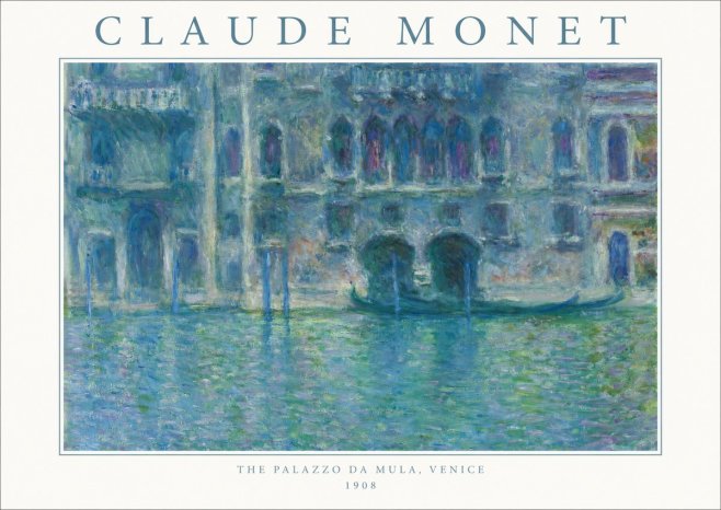 Monet The Palazzo Da Mula, Venice No1 - Affiche