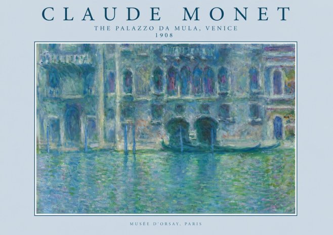 Monet The Palazzo Da Mula, Venice No2 - Affiche