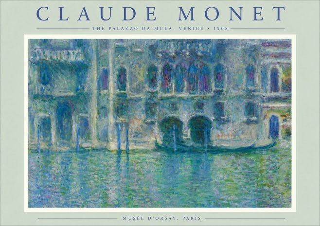Monet The Palazzo Da Mula, Venice No6 - Affiche
