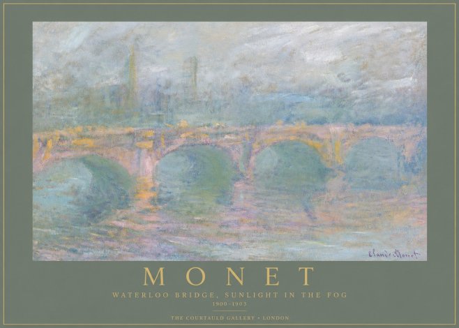 Monet Waterloo Bridge, Sunlight in the Fog I No4 - Affiche