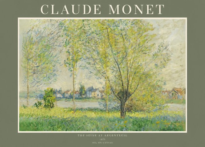 Monet The Seine at Argenteil No2 - Affiche