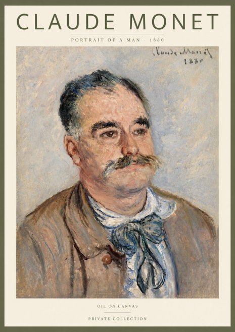 Monet Portrait of a Man No3 - Affiche