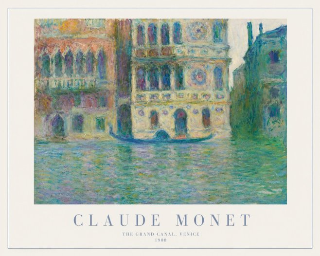 Monet The Grand Canal, Venice No1 - Affiche