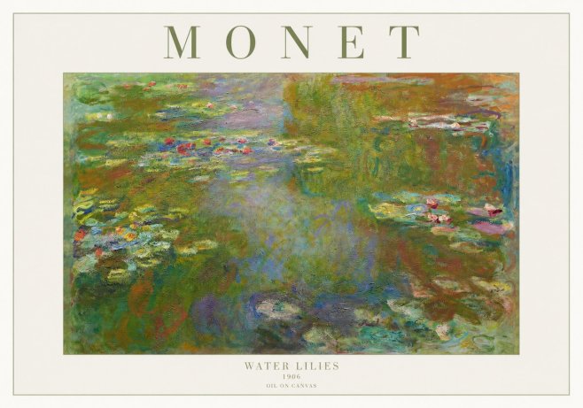 Monet Water Lilies III No1 - Affiche