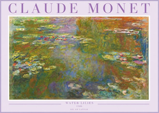 Monet Water Lilies III No2 - Affiche