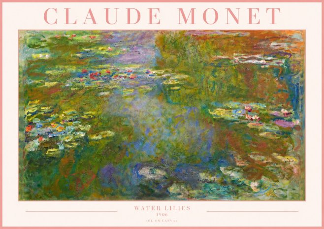 Monet Water Lilies III No3 - Affiche