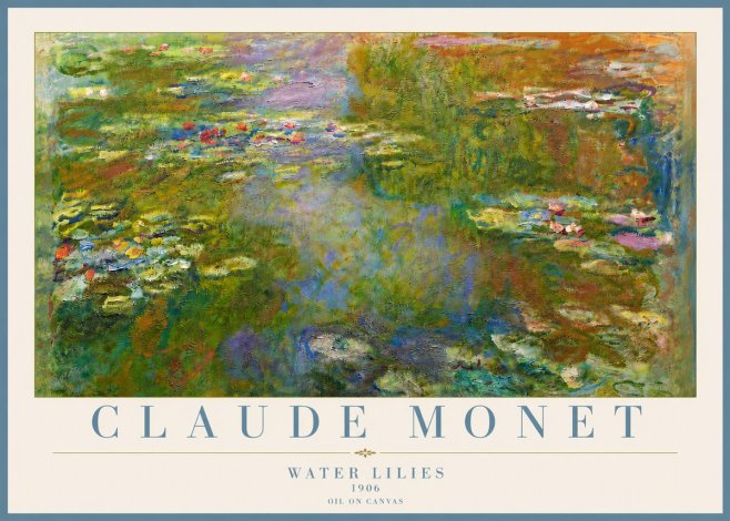 Monet Water Lilies III No5 - Affiche