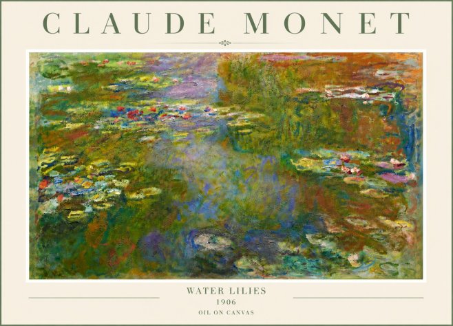 Monet Water Lilies III No6 - Affiche
