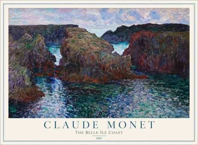 Monet The Belle-île Coast No2 - Affiche