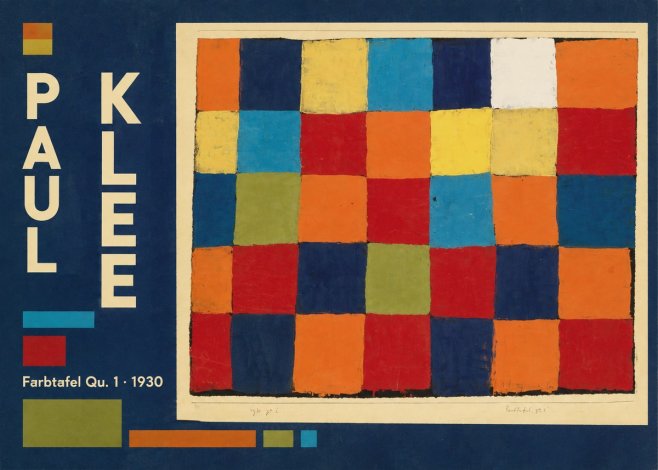 Paul Klee Farbetafel Qu 1 · 1930 No4 - Affiche