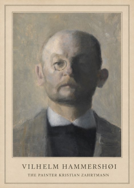 Vilhelm Hammershøi Self-portrait I No3 - Affiche
