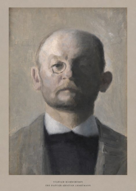 Vilhelm Hammershøi Self-portrait I No5 - Affiche