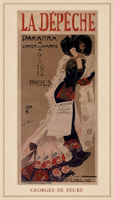Georges de Feure La Dépêche - Han D'islande No3 - Affiche