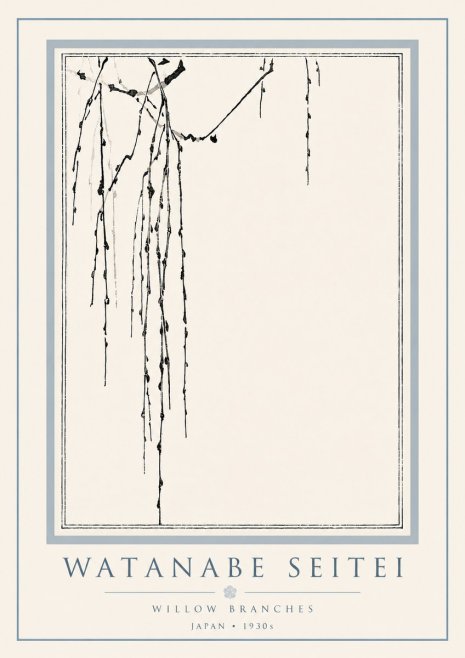 Watanabe Seitei Willow Branches No6 - Affiche