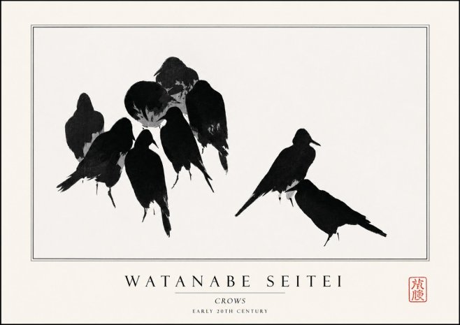 Watanabe Seitei Crows No1 - Affiche