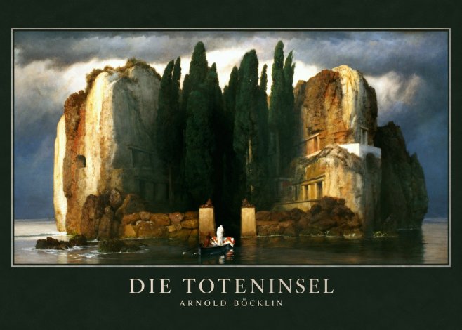 Arnold Böcklin Die Toteninsel II No3 - Affiche