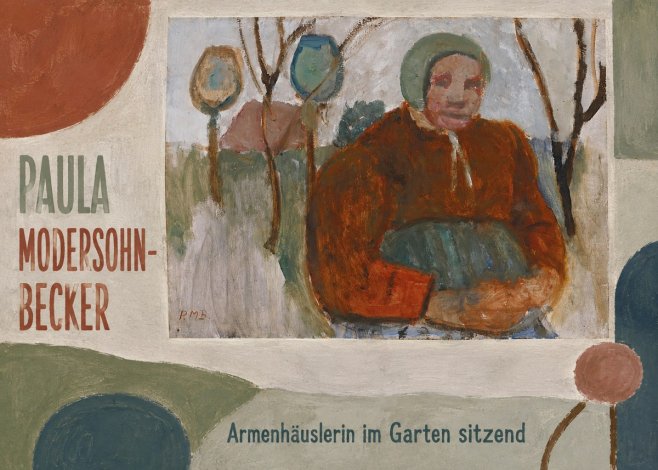 Paula Modersohn-Becker Armenhäuslerin Im Garten Sitzend No2 - Affiche