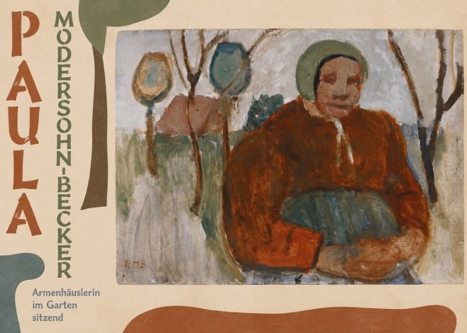 Paula Modersohn-Becker Armenhäuslerin Im Garten Sitzend No6 - Affiche