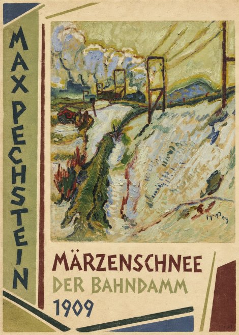 Max Pechstein Märzenschnee (Der Bahndamm) 1909 No3 - Affiche