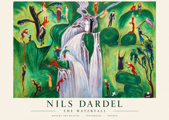 Nils Dardel The Waterfall No1 - Affiche