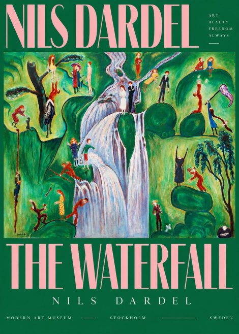 Nils Dardel The Waterfall No4 - Affiche