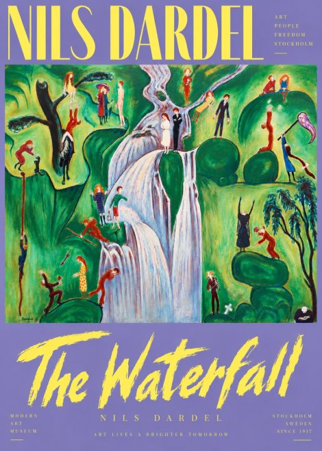 Nils Dardel The Waterfall No6 - Affiche