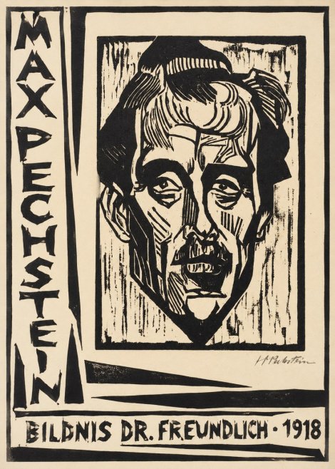 Max Pechstein Bildnis Dr. Freundlich • 1918 No2 - Affiche