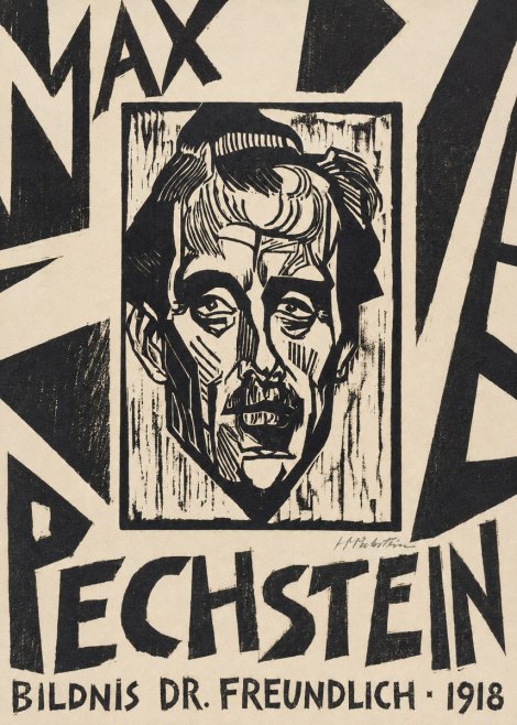 Max Pechstein Bildnis Dr. Freundlich • 1918 No6 - Affiche