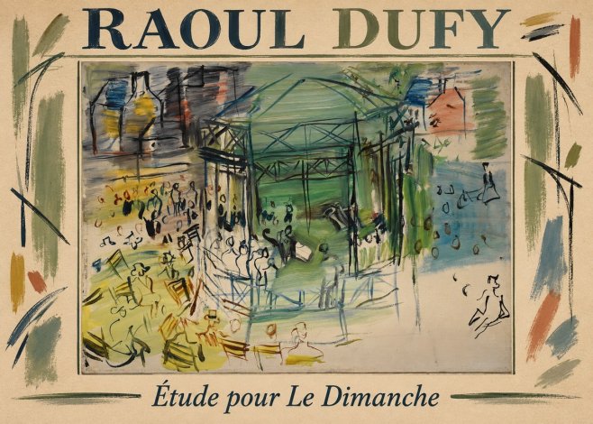 Raoul Dufy Étude Pour Le Dimanche No1 - Affiche