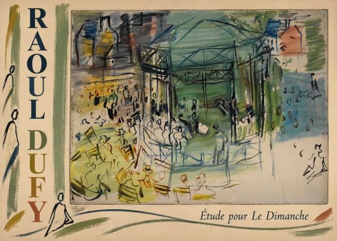 Raoul Dufy Étude Pour Le Dimanche No2 - Affiche