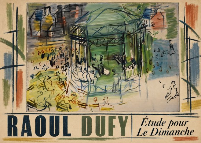 Raoul Dufy Étude Pour Le Dimanche No3 - Affiche