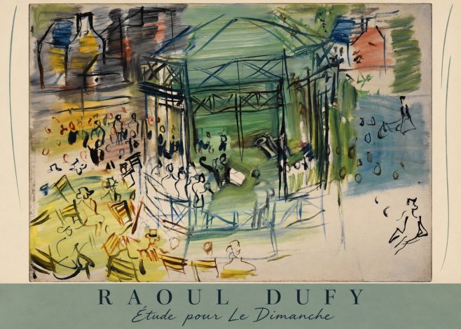 Raoul Dufy Étude Pour Le Dimanche No6 - Affiche